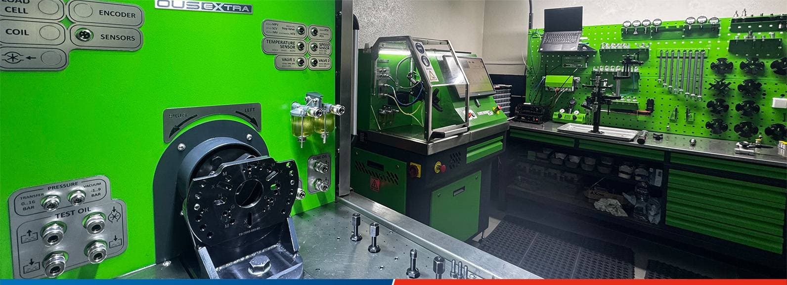 Laboratorio Axone Diesel: banco de pruebas de inyección diésel